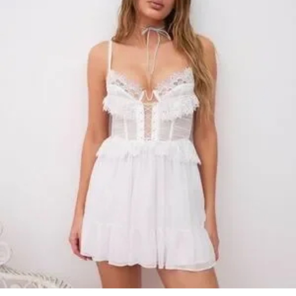 NWT For Love and Lemons Farmhouse Dress Medium